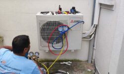 installation d'une pompe à chaleur air air multisplit Mitsubishi à Saint Maur des fossés (5)