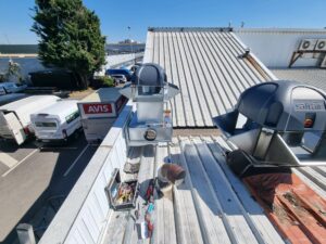 Remplacement d'une tourelle de ventilation -3