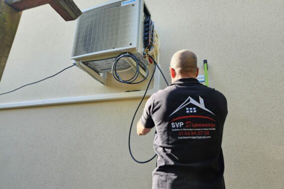 installation de deux pompe à chaleur Daikin à yerres