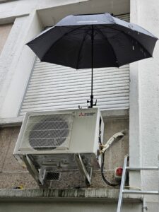Mise en place d'une pompe à chaleur MITSUBISHI dans salle informatique à Montrouge