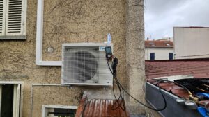 installation d'une pompe à chaleur Daikin